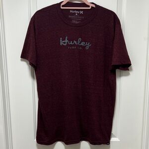 Hurley Men's Burgundy Surf Co Tee